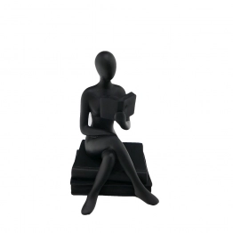 Διακοσμητική Επιτραπέζια Φιγούρα Polyresin Μαύρη ESPIEL 8x8,3x13εκ. FAD221