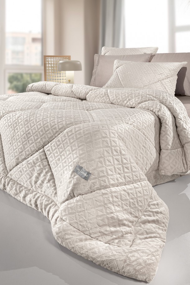 Κουβερτοπάπλωμα Ultrasoft 2 Όψεων King 260x240εκ. Profile Ivory Guy Laroche