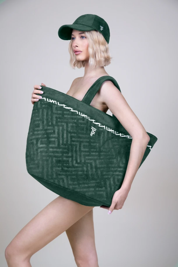 Τσάντα Θαλάσσης Polyester-Poliammide 40x40x68εκ. Feel & Touch Icon Verde