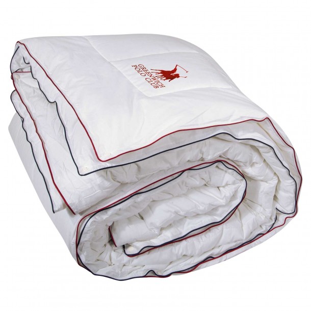 Πάπλωμα 4 Seasons Βαμβακερό-Microfiber King 240x260εκ. Premium 2348 Λευκό Greenwich Polo Club