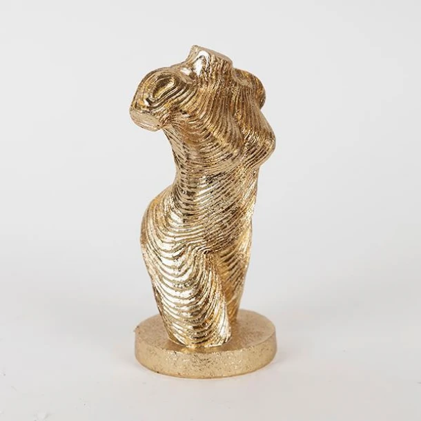 Διακοσμητικό Επιτραπέζιο Σώμα Polyresin Χρυσό 8,5x7,5x16,5εκ. ESTHETI 752-27070