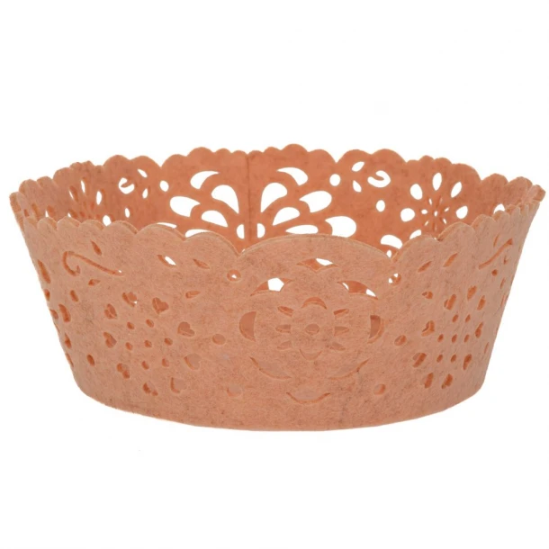 Καλαθάκι Τσόχινο Σομόν 20x20x8εκ. iliadis 92792