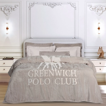 Κουβέρτα Fleece Μονή 160x240εκ. Essential 3490 Taupe Greenwich Polo Club