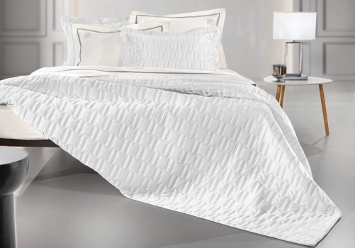 Σετ Κουβερλί Microsatin King Size 250x240εκ. Brick White Guy Laroche
