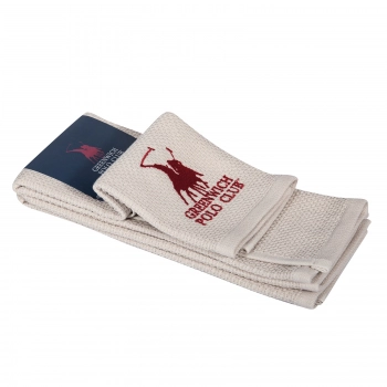 Σετ 2τμχ Πετσέτες Κουζίνας Βαμβακερές 40x60εκ. Essential 2803 Taupe Greenwich Polo Club