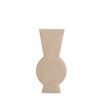 Βάζο Κεραμικό Μπεζ-Χρυσό ESPIEL 18,5x6,5x38,8εκ. TOF251