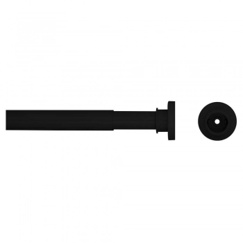 Βραχίονας Μπάνιου Πτυσσόμενος Αλουμινίου 2,8x220εκ. Black Sealskin 800292