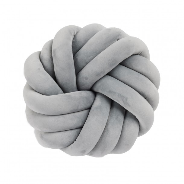 Διακοσμητικό Μαξιλάρι Βελούδινο Φ35εκ. Deco 2291 Grey Das Home