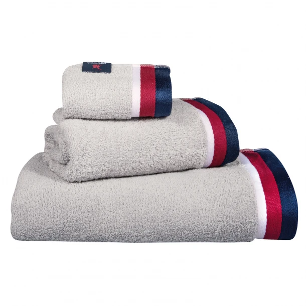Σετ Πετσέτες 3τμχ Βαμβακερές Essential 3064 Γκρι Ανοιχτό Greenwich Polo Club