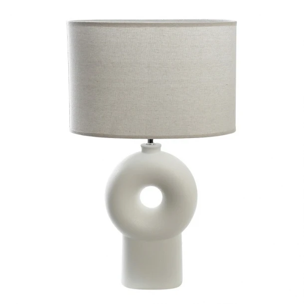 Φωτιστικό Επιτραπέζιο Κεραμικό Λευκό ESPIEL 37x19x60,5εκ. HAP307