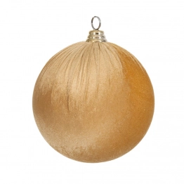 Χριστουγεννιάτικη Μπάλα Βελούδινη Χρυσή 15εκ. iliadis 90603