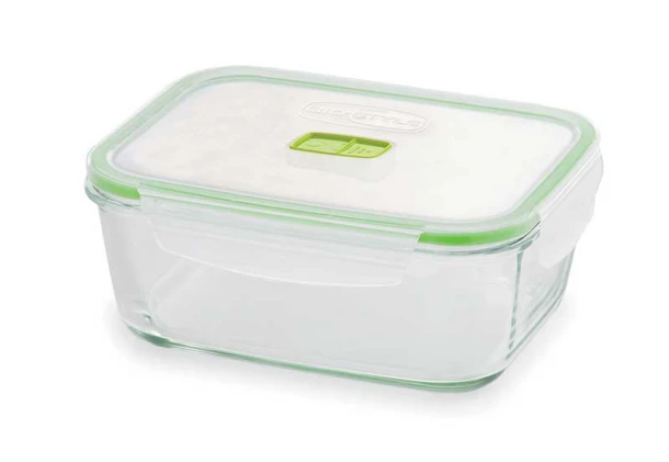 Φαγητοδοχείο Για Μικροκύματα Με Καπάκι 1500ml-21,7x16,1x8,4εκ. Vetro Giostyle 50-5193