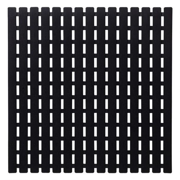 Ταπέτο Αντιολισθητικό Ντουζιέρας PP&TPE 54x54εκ. Nora Black Sealskin 800652