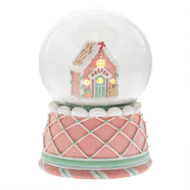 Χριστουγεννιάτικη Νερόμπαλα Polyresin Παστέλ 10x14εκ. iliadis 87230