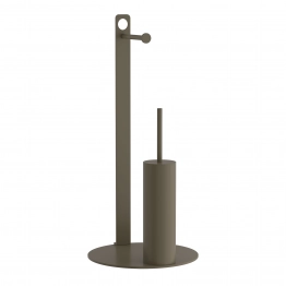 Πιγκάλ Με Χαρτοθήκη Ανοξείδωτο Matt Light Bronze Pam & Co Φ28x60εκ. 4-400-963