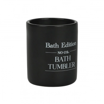 Ποτηροθήκη Stoneware Μαύρη Myst Estia 02-26868