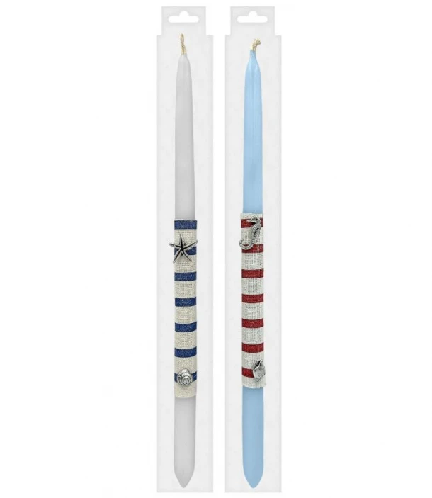 Λαμπάδα Κοχύλια Μεταλλίκα 33εκ. Bunny's 73-1909