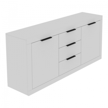 Μπουφές Doha pakoworld σε λευκή απόχρωση 180x45x80.5εκ