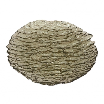 Πιάτο Μεγάλο Γυάλινο Ανθρακί 32εκ. ESPIEL Ramos HOR1127K6