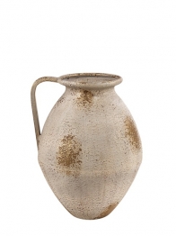 Βάζο Μεταλλικό Μπεζ Αντικέ 28x23x28εκ. Zen Collection 25.17.51538