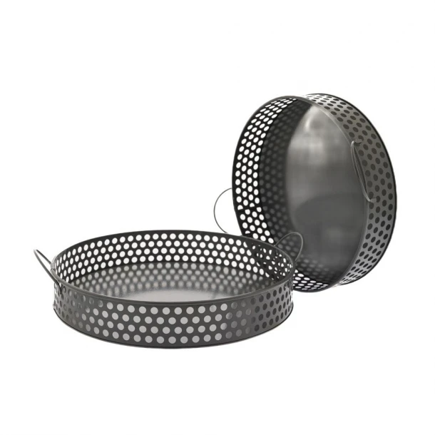 Δίσκος Σερβιρίσματος Σετ 2τμχ Μεταλλικός Γκρι iliadis Φ31x6εκ., Φ26x5εκ. 85638