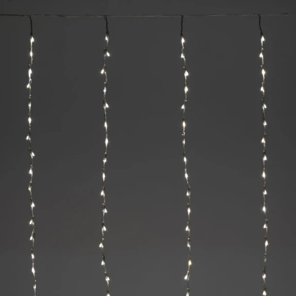 Λαμπάκια Κουρτίνα 600Led-2x3μ. Χιονονιφάδας Με Διάφανο Καλώδιο & Λευκό Φως Με Τηλεχειριστήριο Ταχύτητας iliadis 83727