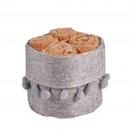 Σετ Πετσέτες Χεριών 4τμχ Soft Teracotta Με Καλάθι 4013 Das Home