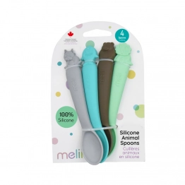 Σετ 4τμχ Κουτάλια Σιλικόνης Mε Ζωάκια Melii MEL28010