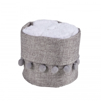 Σετ Πετσέτες Χεριών 4τμχ Soft White Με Καλάθι 4012 Das Home