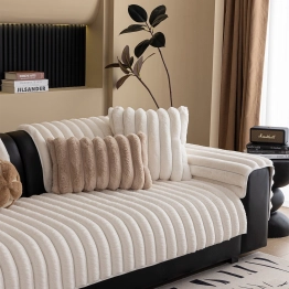 Ανώστρωμα Για Τριθέσιο Καναπέ Faux Fur 70x210εκ. Luna Ecru Melinen 20006670