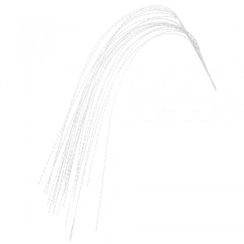 Χριστουγεννιάτικο Κλαδί Κρεμαστό Μεταλλιζέ Λευκό 120εκ. iliadis 90675