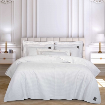 Κουβερλί Microfiber King 240x250εκ. Essential 3494 White Greenwich Polo Club