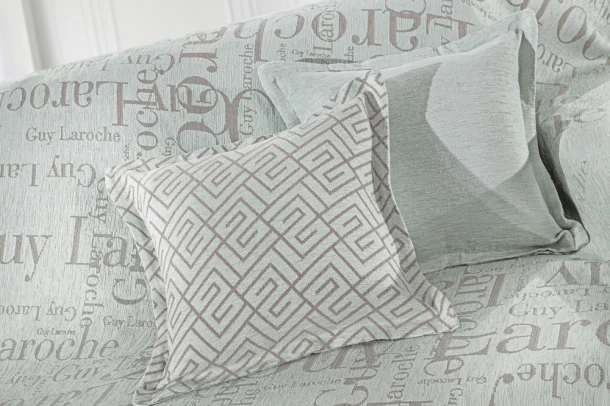 Διακοσμητική Μαξιλαροθήκη 50x50εκ. Polycotton-Acrylic Stamp Mint Guy Laroche