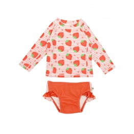 Σετ Μαγιό Με Μπλούζα UV 2 Ετών Strawberry Zoocchini ZOO16404