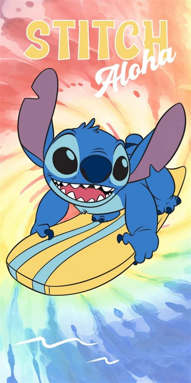 Πετσέτα Θαλάσσης Παιδική Quick Dry Microfiber 70x140εκ. Disney Home Lilo & Stitch 159 Orange Dimcol