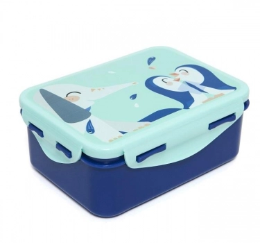 Lunchbox Πλαστικό Elephant and Pinguins 17x13x6,5εκ. Petit Monkey PTM-LB15