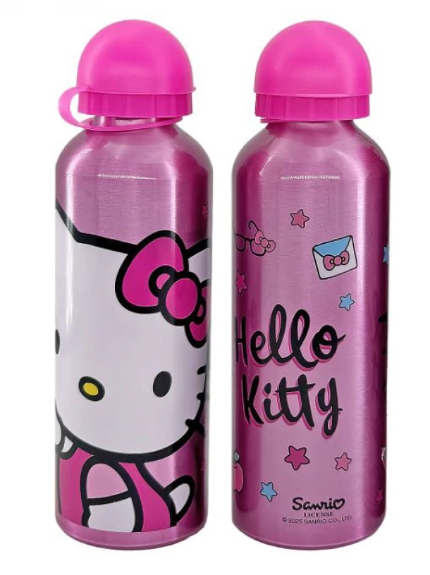 Παγούρι Μεταλλικό Hello Kitty 500ml-6,5x21εκ. 50-3543