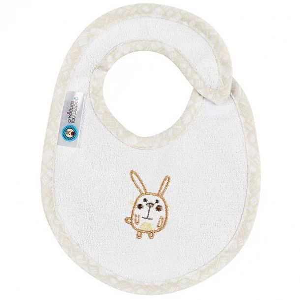 Σαλιάρα Polycotton Μικρή Elephant Εκρού 19123