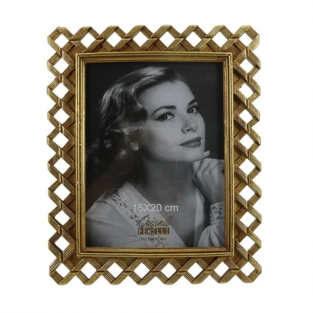 Κορνίζα Polyresin Χρυσή 15x20εκ. Oriana Ferelli® XL24040168