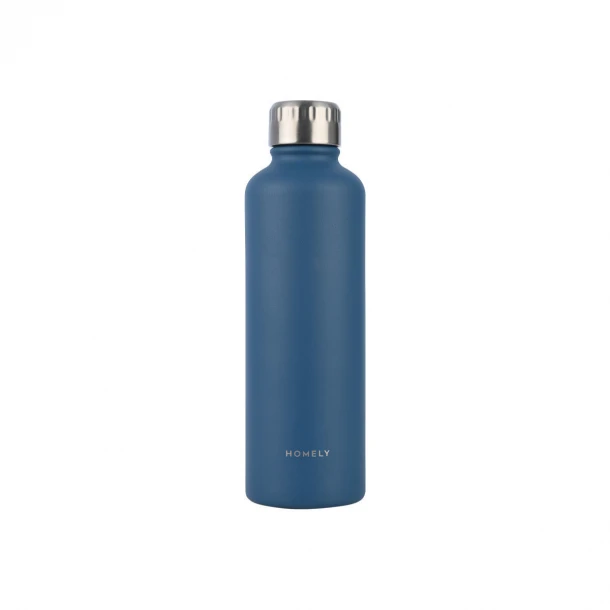 Θερμός-Μπουκάλι Ανοξείδωτο Flask Homely Indigo Blue 500ml-7x7x23εκ. Estia 01-32616