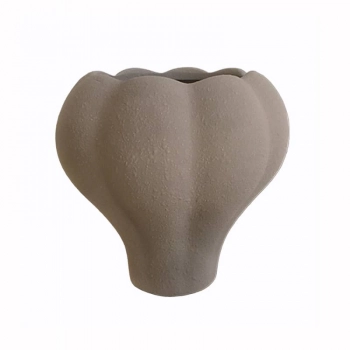 Βάζο Κεραμικό Καφέ Art Et Lumiere 24,5x24,5x25,5εκ. 35045