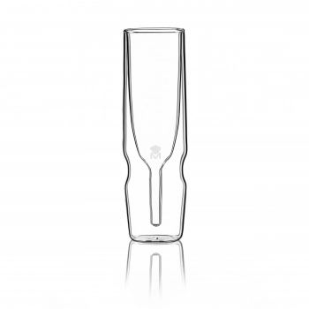 Ποτήρι Σαμπάνιας Σετ 2τμχ Γυάλινο Διάφανο Mixology Double Wall Bergner 190ml BGMP020205