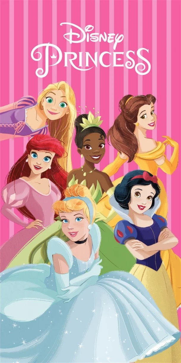 Πετσέτα Θαλάσσης Παιδική Quick Dry Microfiber 70x140εκ. Disney Home Princess 552 Fuchsia-Pink Dimcol