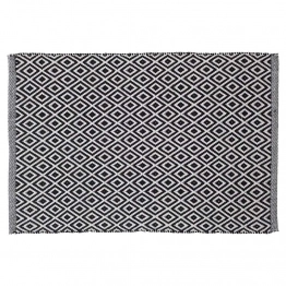 Ταπέτο Μπάνιου Βαμβακερό 60x90εκ. Trellis Black Sealskin 294213619