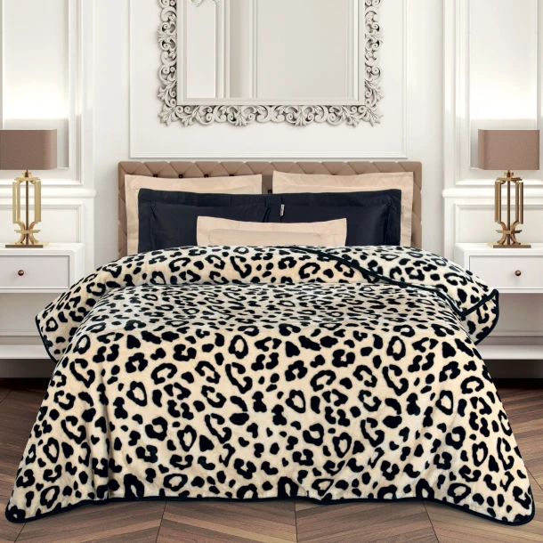 Κουβέρτα Βελουτέ Supersoft Υπέρδιπλη 220x240εκ. Essential 2468 Honey Greenwich Polo Club