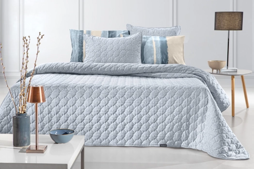 Σετ Κουβερλί Microfiber King 250x240εκ. Kiara Blue Guy Laroche
