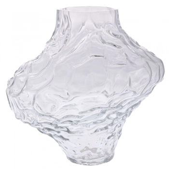 Βάζο Γυάλινο Διάφανο Ακανόνιστο Φ27x29εκ. iliadis 91688