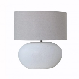 Φωτιστικό Επιτραπέζιο Κεραμικό Αντικέ Λευκό 44x21,5x53εκ. Art Et Lumiere 30187