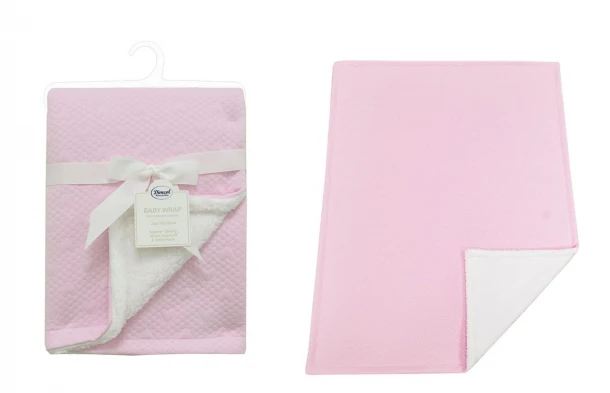 Κουβέρτα Air Layer-Sherpa Αγκαλιάς-Λίκνου 75x100εκ. Hearts 19 Pink Dimcol