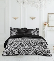 Σετ Παπλωματοθήκη Βαμβακοσατέν Υπέρδιπλη 220x240εκ. Damask Makis Tselios